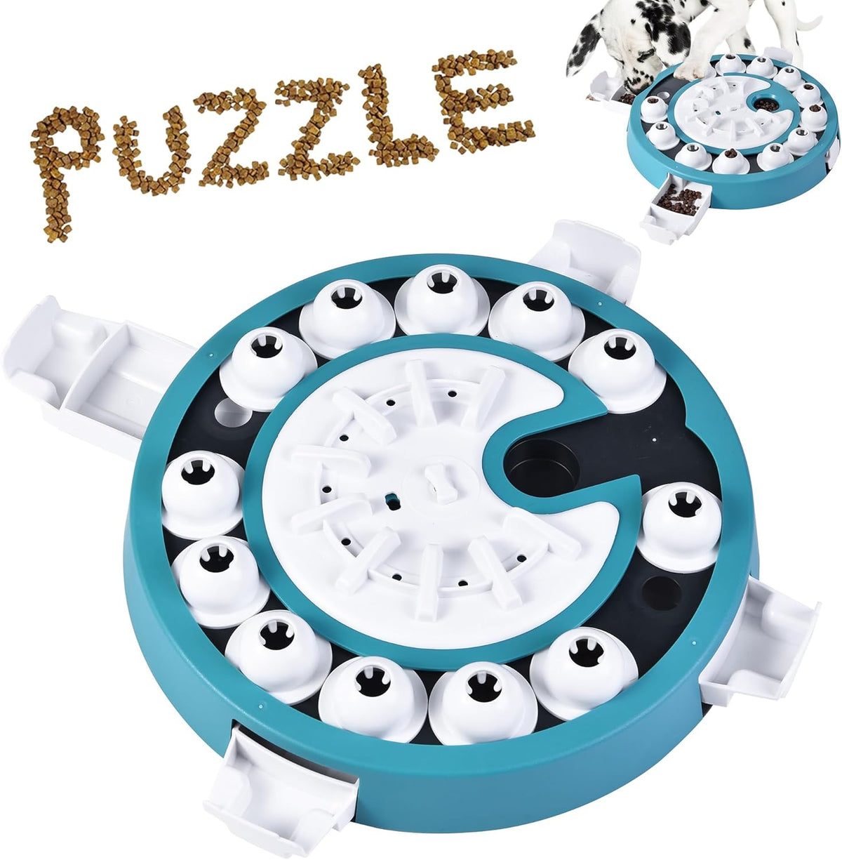 Dog Puzzle Toy Mental Stimulation - Level 3 in 1 Dogs Food Feeder Puzzle, Dog Treat Puzzle Feeder