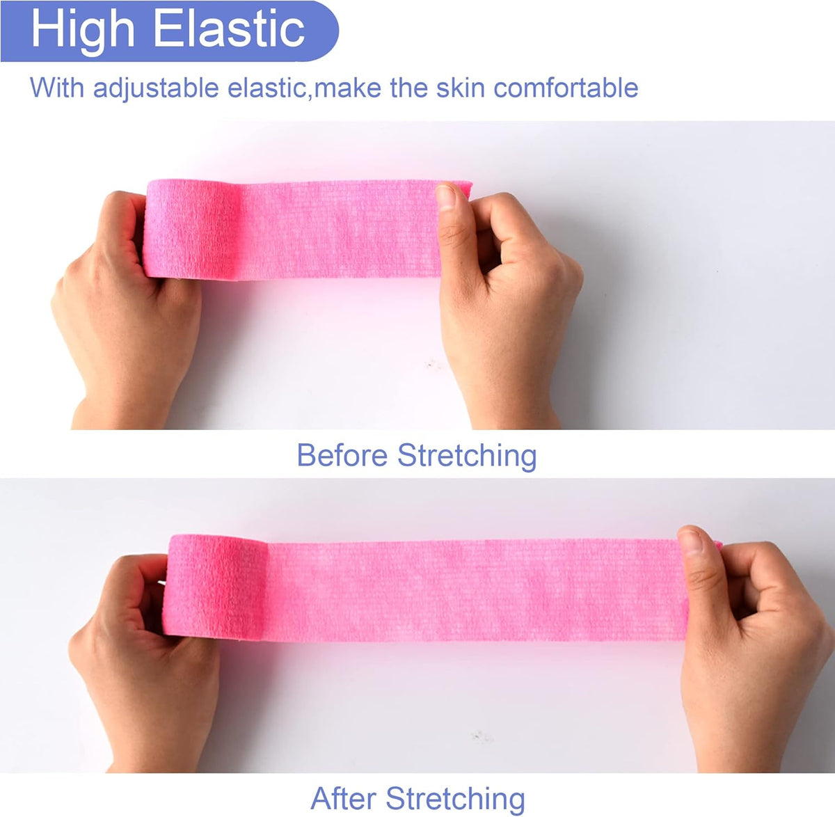 9 Pack 2" x 5 Yards Self Adhesive Bandage Wrap Self Stick Wrap for Ankle, Wrist, Finger, Sports