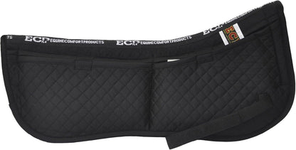 ECP Equine Comfort Products Adjustable Shock Absorbing Memory Foam Half Saddle Pad, Injury