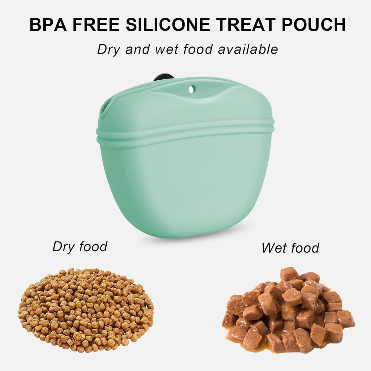Left&Right Dog Clicker Training Kit,Silicone Dog Training Treat Pouch and Dog Clickers,Dog Treat