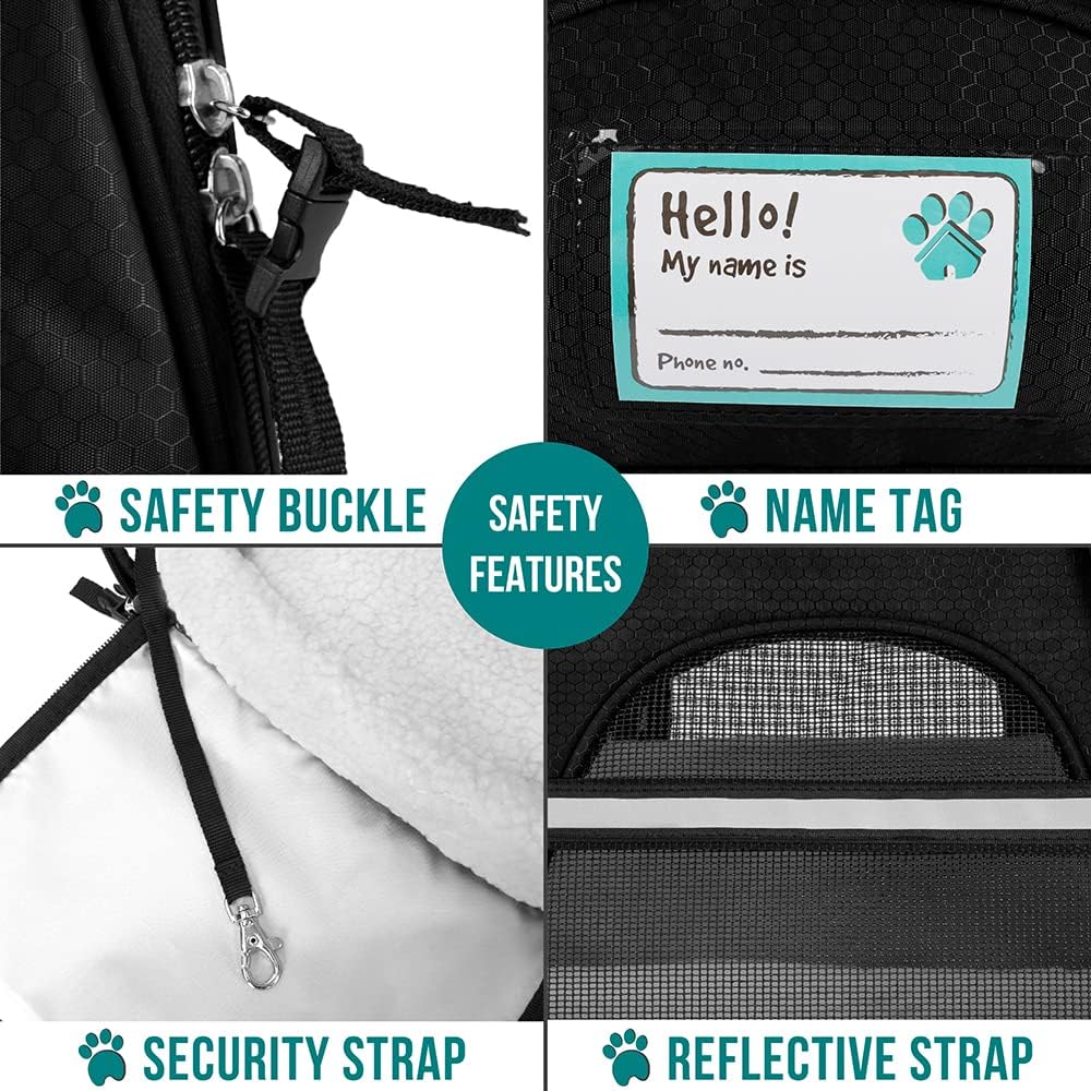 PetAmi Airline Approved Pet Carrier for Cat, Soft Sided Dog Carrier for Small Dogs, Cat Travel