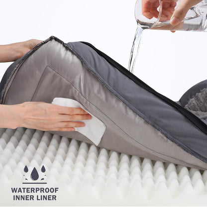 INVENHO Orthopedic Large Dog Bed, Washable Waterproof, Egg-Crate Foam Dog Couch Bed with Washable