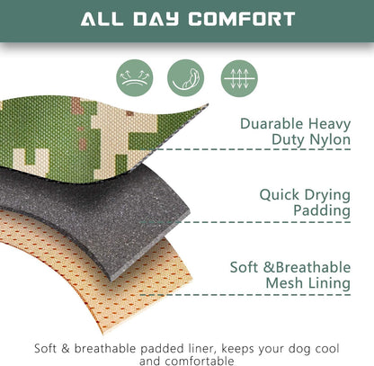 BUMBIN Tactical Dog Harness for Small Dogs No Pull, Famous TIK Tok No Pull Puppy Harness, Fit Smart