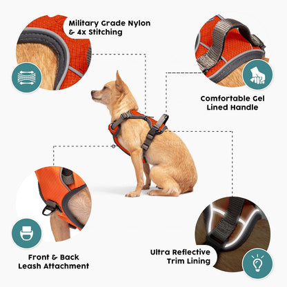 Embark Adventure Dog Harness, Reflective Trim No Pull Dog Harness for Large Dogs - Military Grade
