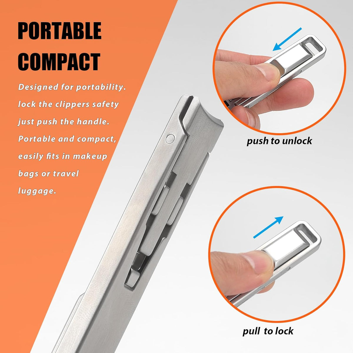Nail Clipper for Thick Toenails and Fingernails, Portable Toenails Clippers for Seniors, Nail