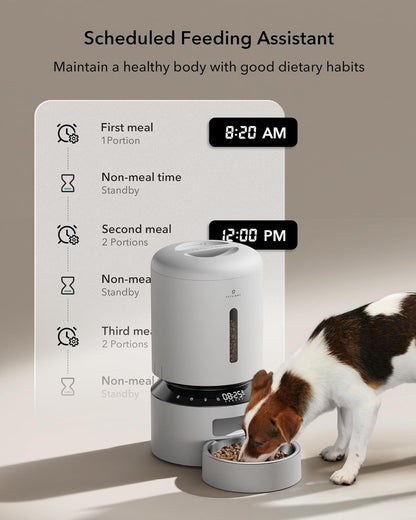 PETLIBRO Automatic Cat Feeder, Automatic Dog Feeder with Freshness Preservation, 5L Timed Cat