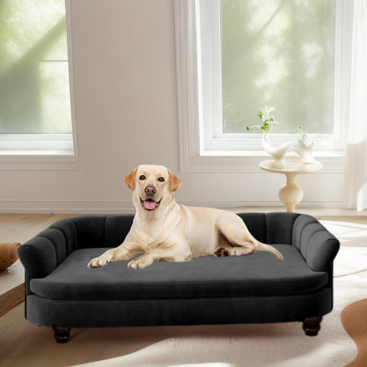 Dog Couch Sofa Bed, Comfortable Pet Sofa for Large and Medium Dogs, Soft Velvet Cushion, Durable