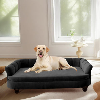 Dog Couch Sofa Bed, Comfortable Pet Sofa for Large and Medium Dogs, Soft Velvet Cushion, Durable
