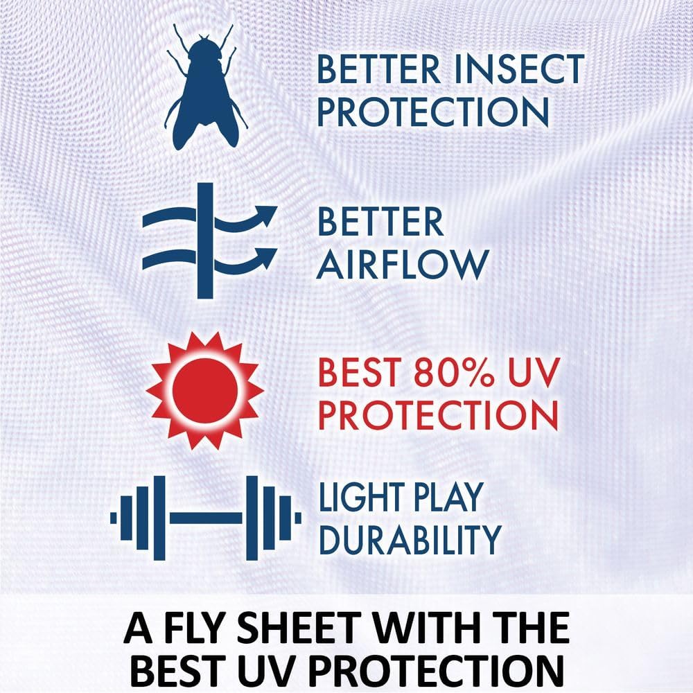 Schneiders Soft Interlock Mesh II Horse Fly Sheets | Superior UV & Insect Protection | Versatile
