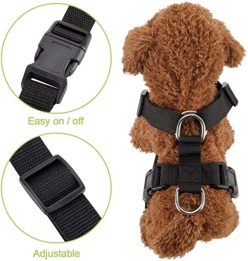 SlowTon Dog Seat Belt Harness for Car, Dog Car Harness Adjustable Mesh Breathable & Dog Seatbelt