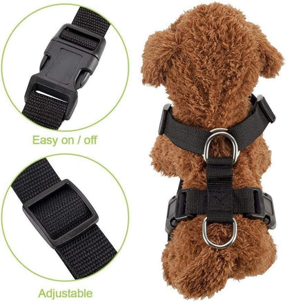 SlowTon Dog Seat Belt Harness for Car, Dog Car Harness Adjustable Mesh Breathable & Dog Seatbelt