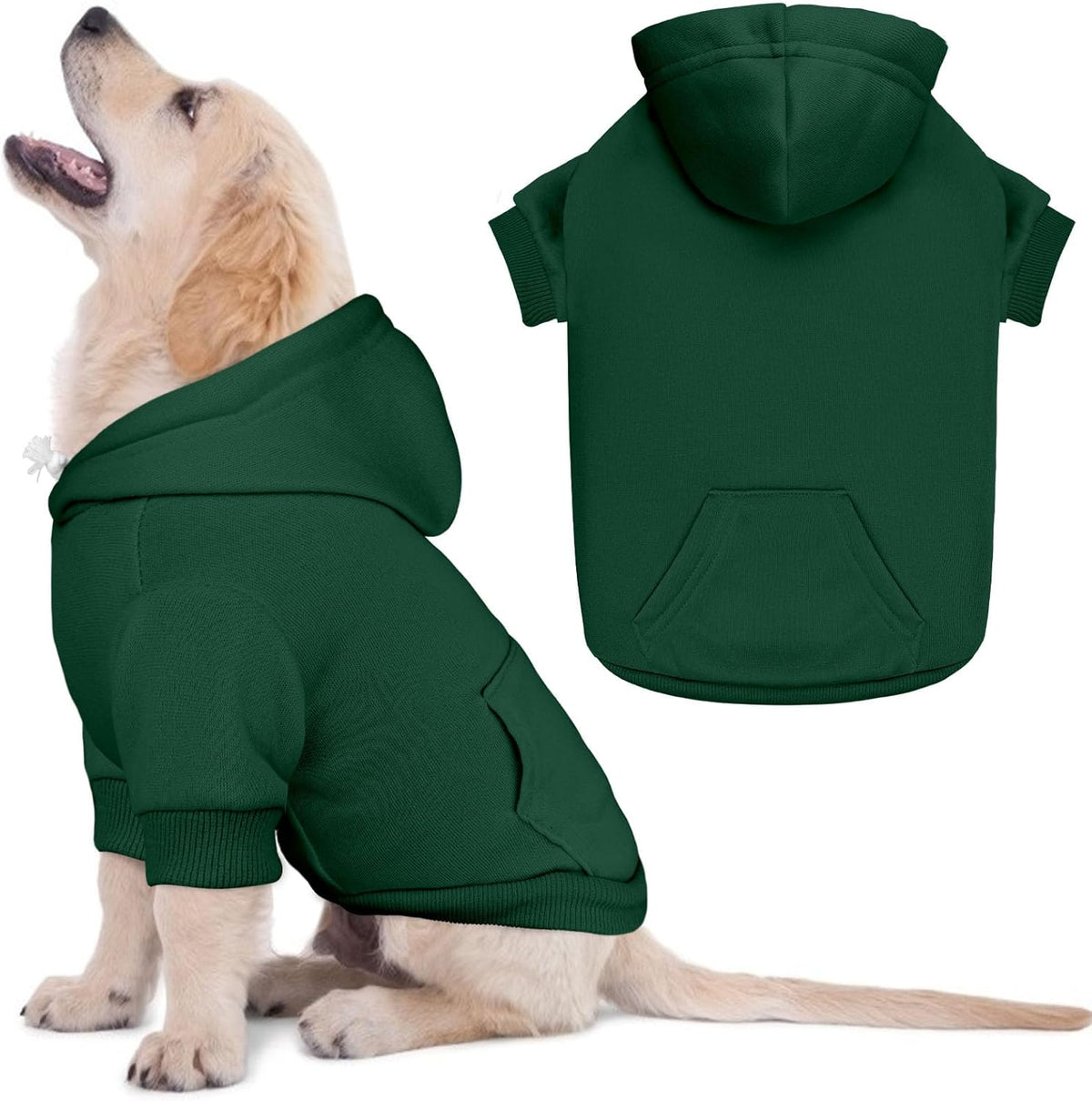 Dog Sweaters for Small Dogs Dog Hoodie Pet Sweater Solid Soft Brushed Fleece Pet Clothes Hoodie