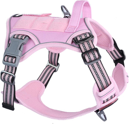 BUMBIN Tactical Dog Harness for Small Dogs No Pull, Famous TIK Tok No Pull Puppy Harness, Fit Smart