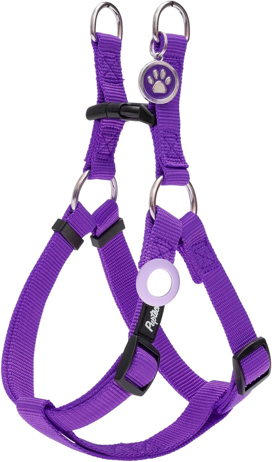 PUPTECK No Pull Dog Harness Soft Adjustable Basic Nylon Step in Puppy Vest Outdoor Walking with ID