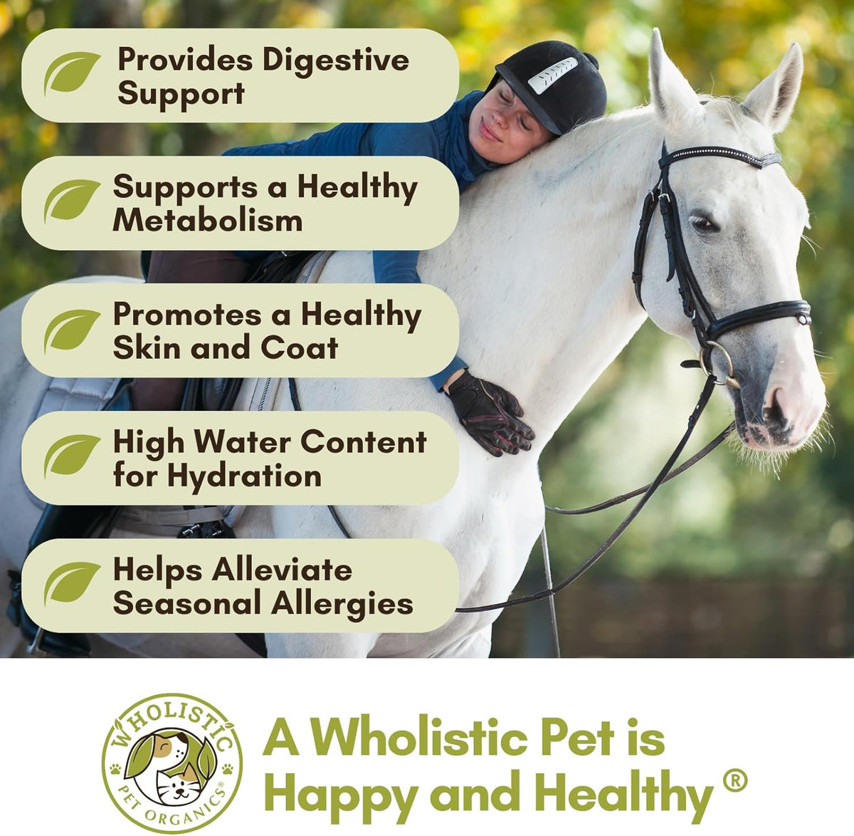 Wholistic Pet Organics Equine Complete: Horse Multivitamin for Total Body Health - Horse Supplement