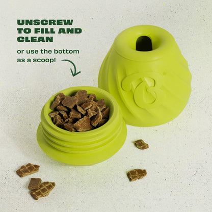 Benebone Pawbler - Natural Rubber Interactive Enrichment Treat and Kibble Dispensing Dog Toy