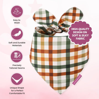 LunaMarie - Luxury Pet Birthday Bandanas -Premium & Silky Poly Fabric | 100% Handmade | Custom