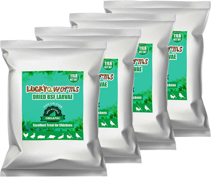 Dried Black Soldier Fly Larvae 44LBS, 85X More Calcium Than Mealworms High-Protein BSF Larvae