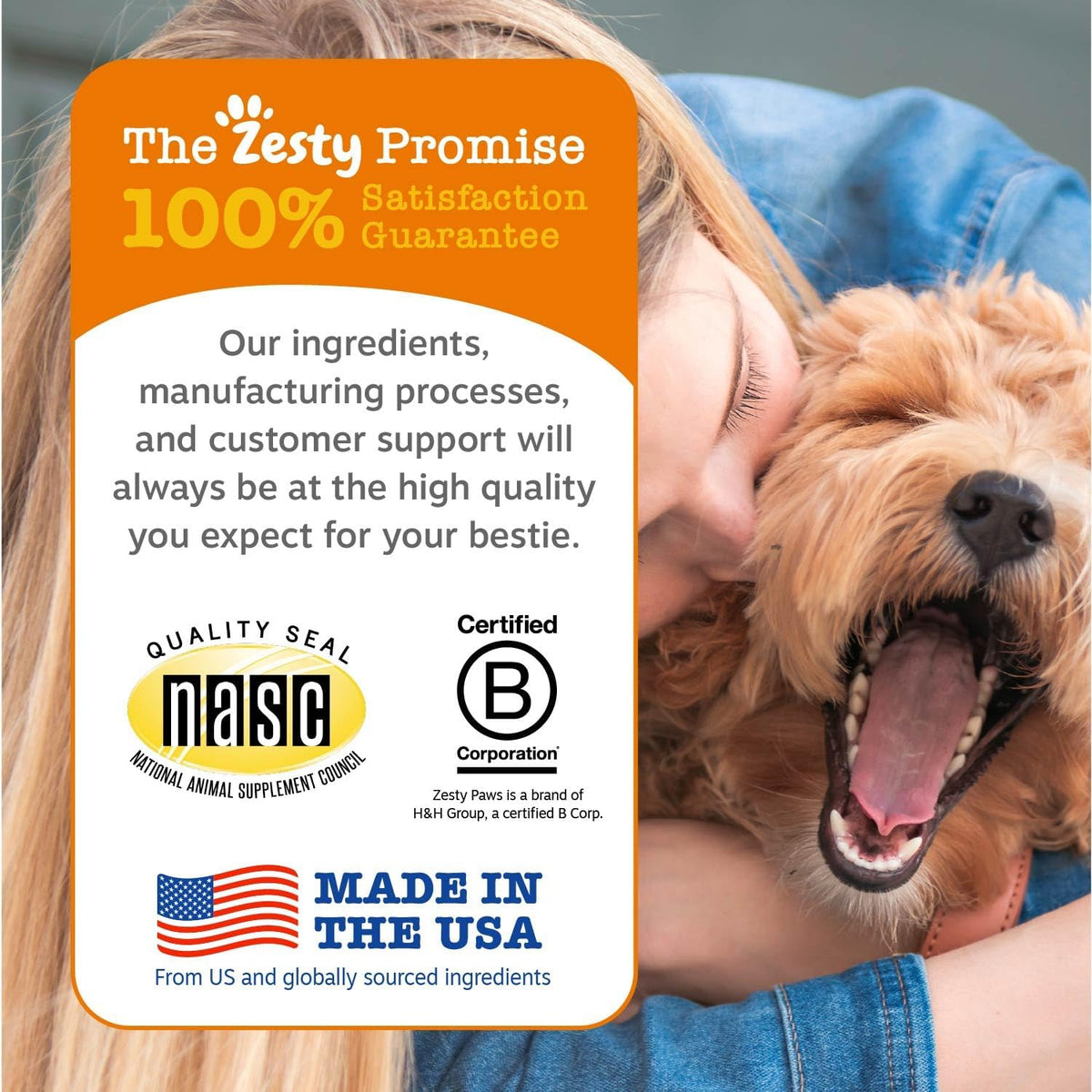 Zesty Paws Puppy Probiotics for Dogs - for Digestive Health, Gut Flora & Immune System Support