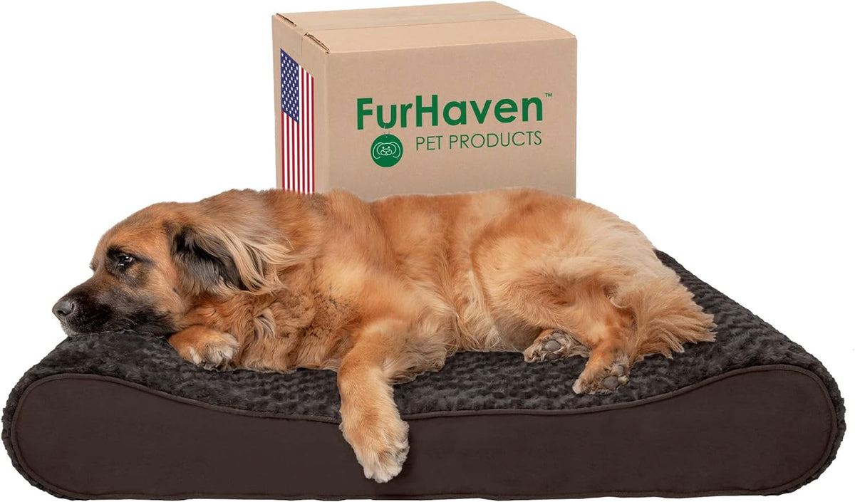 Furhaven Orthopedic Dog Bed for Large Dogs w/ Removable Washable Cover, For Dogs Up to 150 lbs