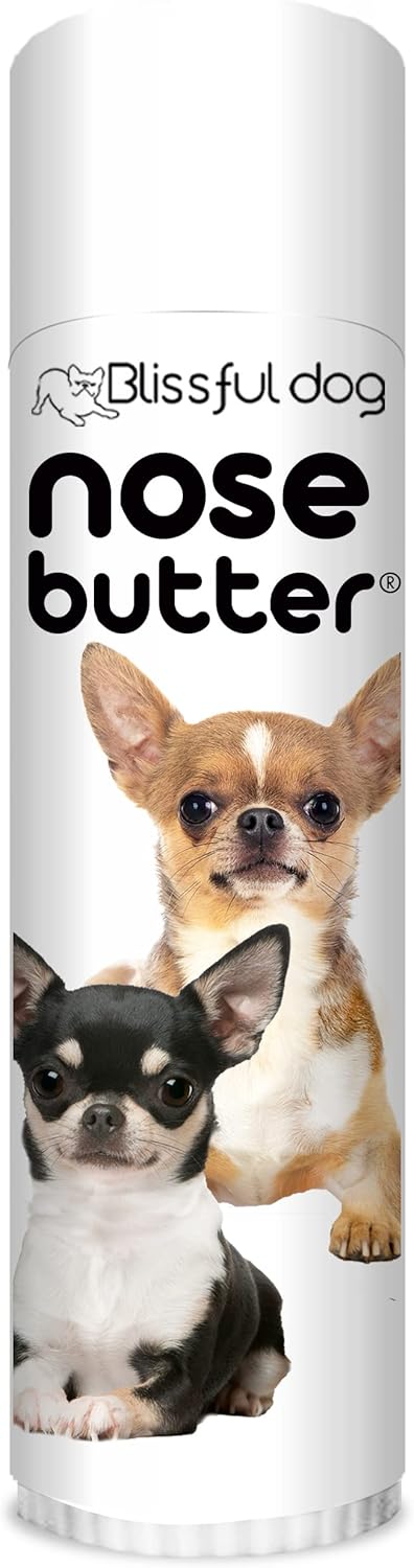 The Blissful Dog Smooth Coat Chihuahua Nose Butter for Dry, Cracked Skin, Lick-Safe Dog Nose Balm