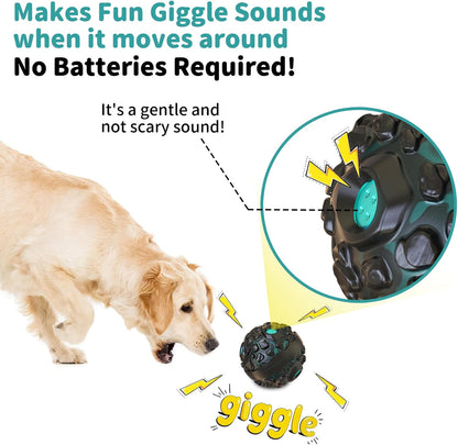 Dog Ball for Aggressive Chewers - Interactive Dog Toy Balls Fun Squeaky Sound to Keep Them Busy