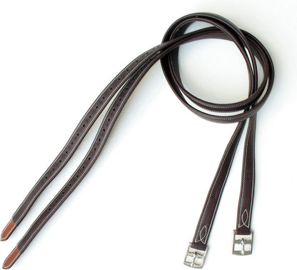 Exion FlexiStrong Stirrup Leathers for English Saddle | Ultra-Soft Cow Calfskin with Nylon Core |