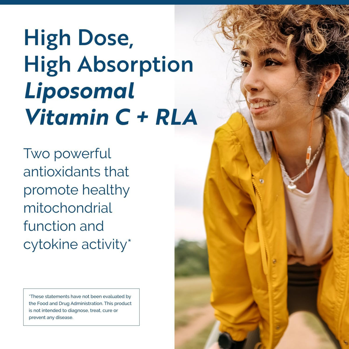 Researched Nutritionals C-RLA - Liposomal Vitamin C with R Lipoic Acid to Support Detox - Vegan &