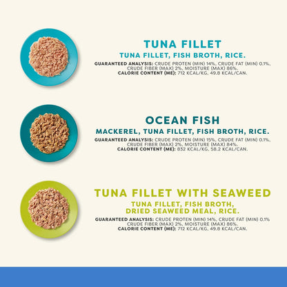 Applaws Natural Wet Cat Food in Broth, Limited Ingredient Canned Wet Cat Food, No Additives, Made
