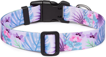 Mercano Adjustable Dog Collar - Special Design Patterns, Soft Nylon Comfortable Durable Pet Collar