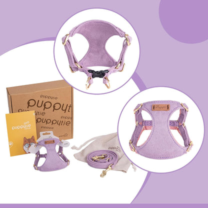 Puppytie No Pull Dog Harness with Multifunction Dog Leash,Soft Adjustable No Choke Escape Proof Pet