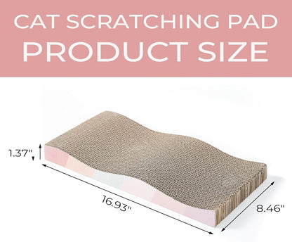 Cat Scratch Pad Cardboard cat scratchers for Indoor Cats Reversible Large Wide Corrugated with