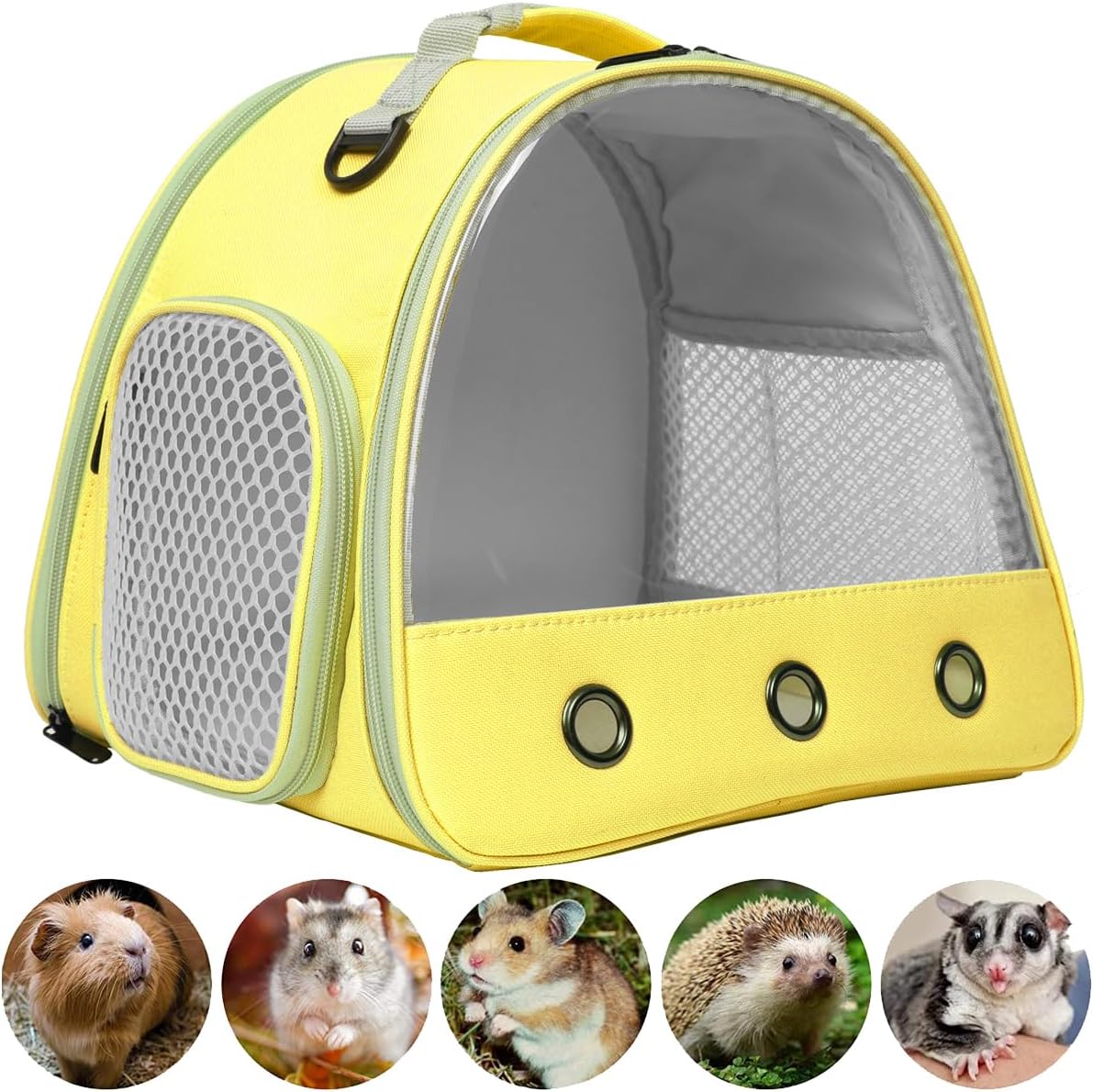 Bunny Travel Carrier with Absorbent Pad Set, Pee Pad with Leak-Proof Quick-Dry Design for Bearded