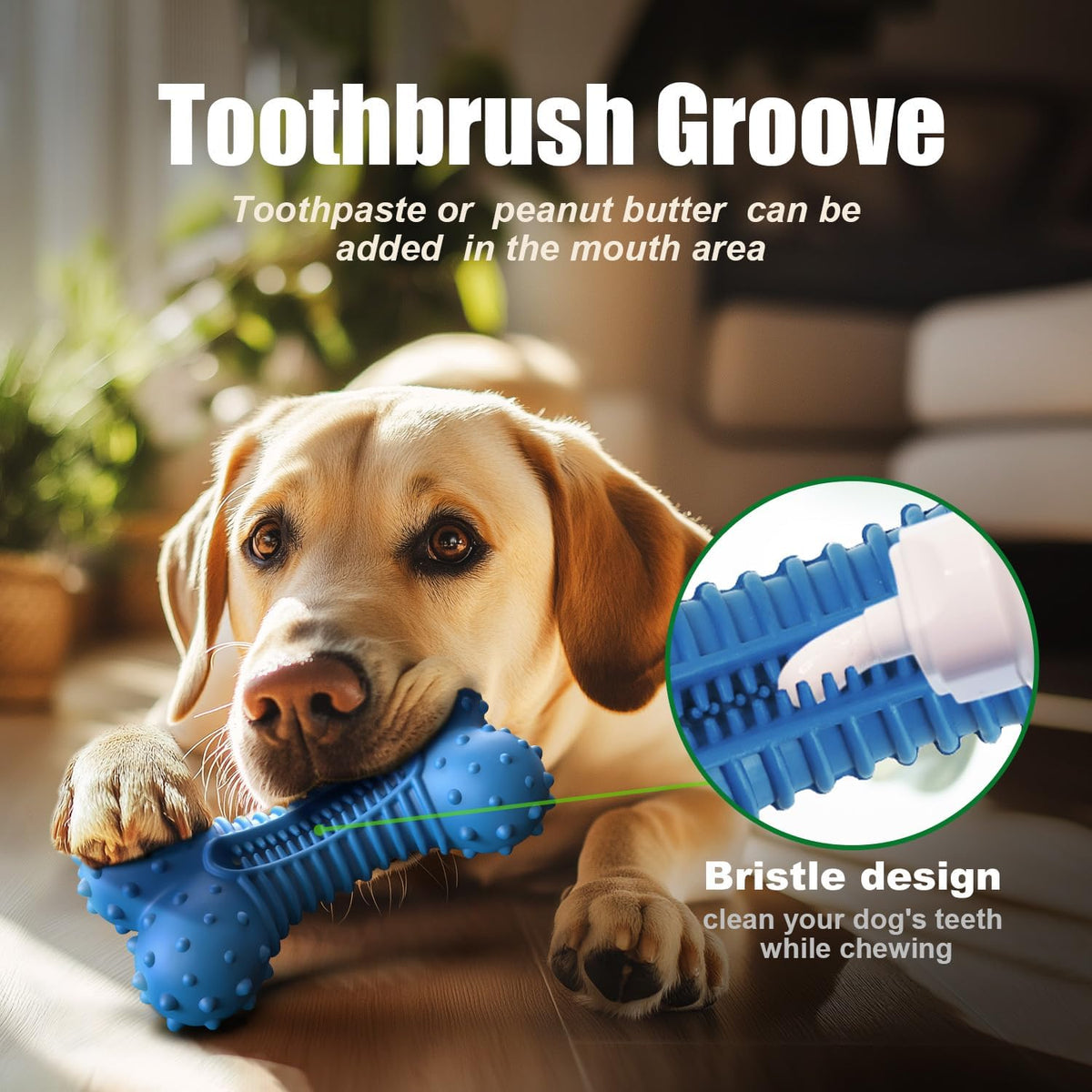 Dog Toys for Aggressive Chewers, Chew Toys for Medium Large Dogs, Durable Natural Rubber Toys with