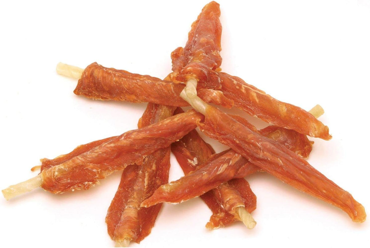 Pet 'n Shape Chik 'n Skewers - Chicken Wrapped Rawhide - All Natural Dog Treats, Chicken, 8 Oz