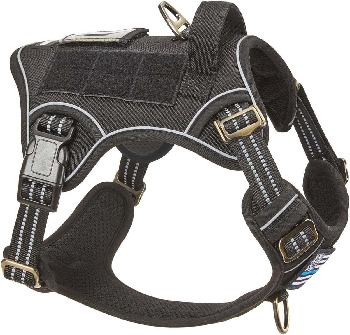 BUMBIN Tactical Dog Harness for Large Dogs No Pull, Famous TIK Tok No Pull Dog Harness, Fit Smart