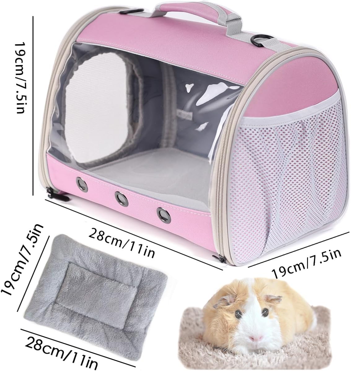 Lizard Travel Carrier Backpack,Guinea Pig Backpack Carrier,Space Capsule Clear Bubble Window