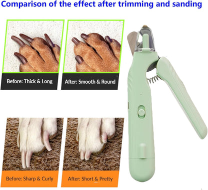 2 In 1 Pet Nail Clipper and Grinder, Professional Electric Rechargeable Pet Nail Fast Trimmer