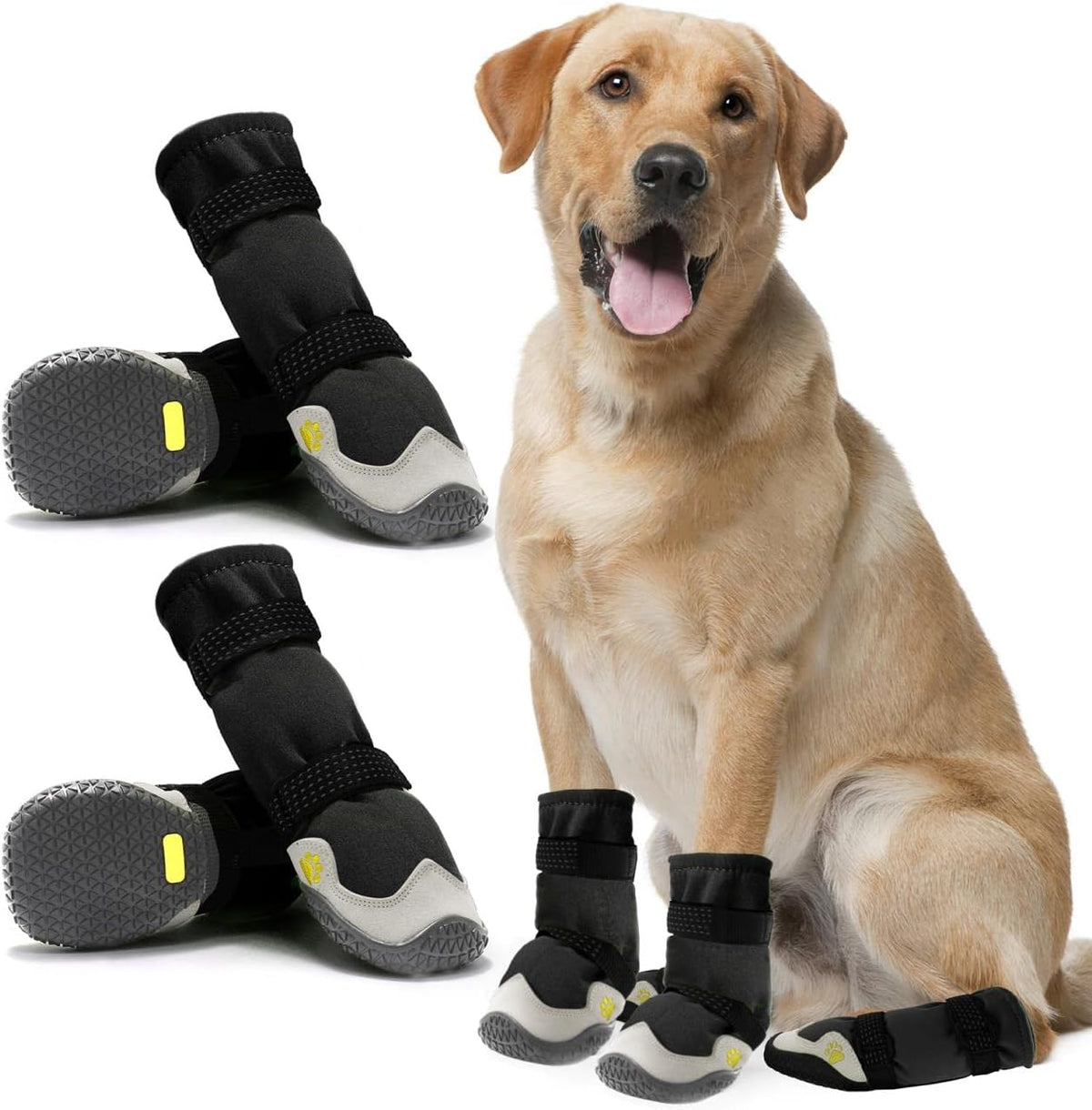 Dog Shoes for Hot Pavement Anti-Slip Dog Boots & Paw Protectors for Summer Rainy Day Dog Snow Boots