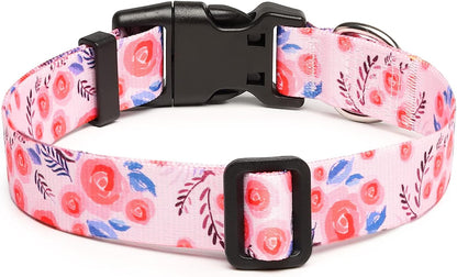 Mercano Adjustable Dog Collar - Special Design Patterns, Soft Nylon Comfortable Durable Pet Collar
