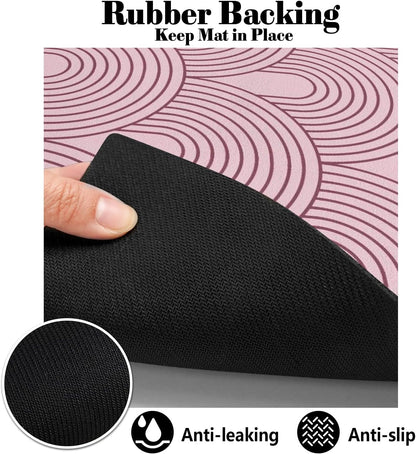 Dog Food Mats for Floors Absorbent, Pet Cat Food Mat - Quick Dry Dog Bowl Mats for Food and Water