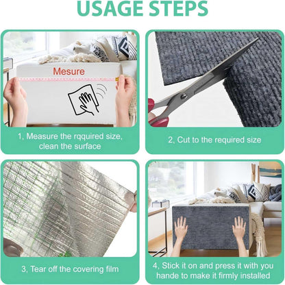 Cat Scratch Couch Furniture Protector, Adhesive Cat Scratch Pad Deterrent for Furniture, DIY