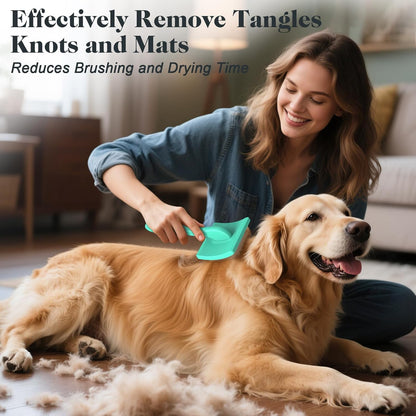 2PCS Slicker Brush for Dogs & Pet Comb,Professional Dog Grooming Brush