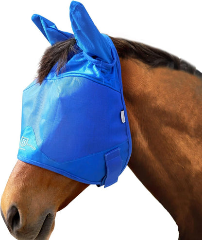 Harrison Howard UV-proof Multi-Function Fabrics Thick Fleece Padding Horse Fly Mask Half Face with