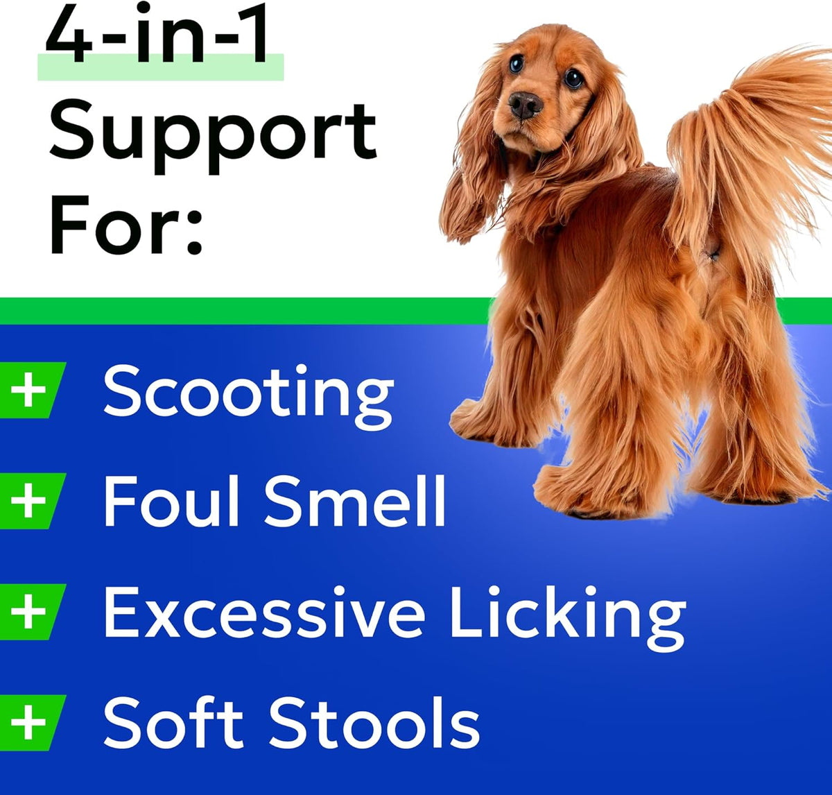BARK&Spark Dog Anal Gland Treatment Chews - AnalGland Support Supplement - Stop Scoot & Reduce Odor