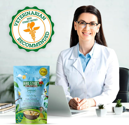 Parrot Food - Parakeet- Cockatiel Food - Bird Food - Cooks in 3-15 min w/Natural & Organic Grains