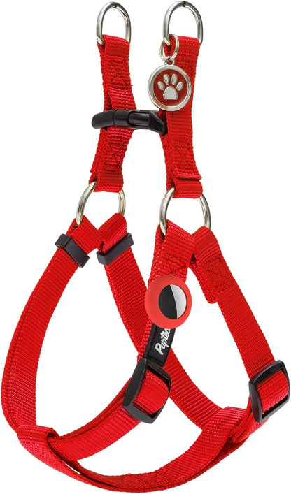 PUPTECK No Pull Dog Harness Soft Adjustable Basic Nylon Step in Puppy Vest Outdoor Walking with ID