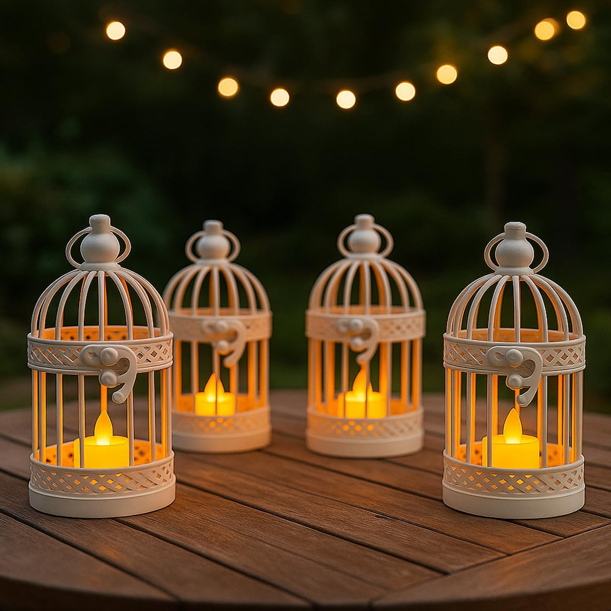 Vela Lanterns Bird Cage Decor Candle Holder Lantern Decorative Wedding Table Centerpiece