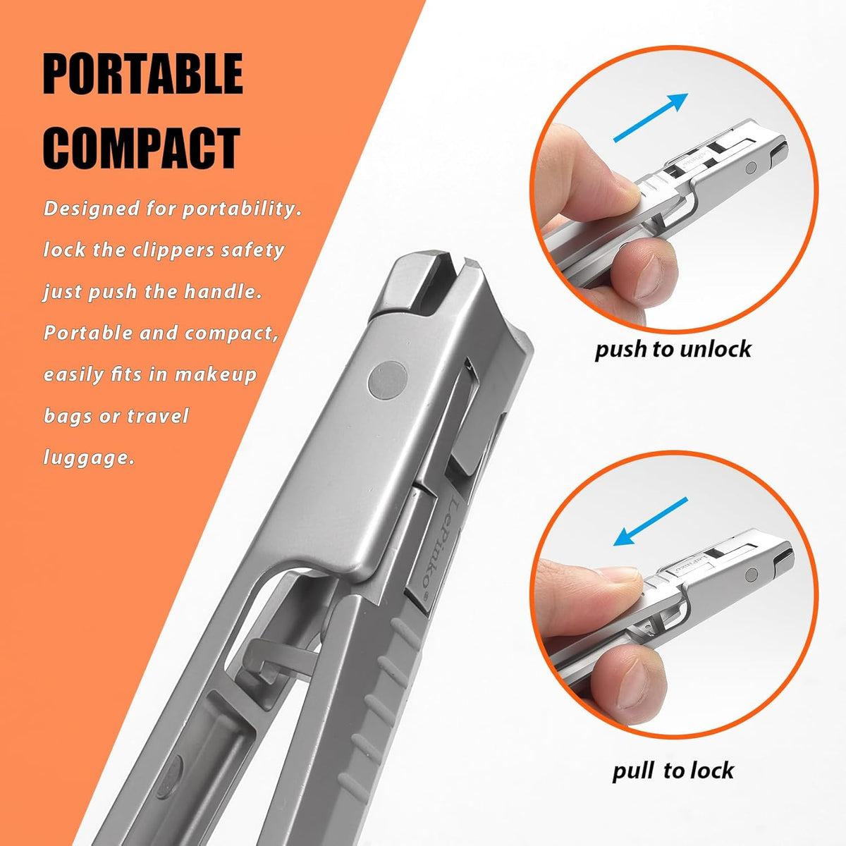 Nail Clipper for Thick Toenails and Fingernails, Portable Toenails Clippers for Seniors, Nail