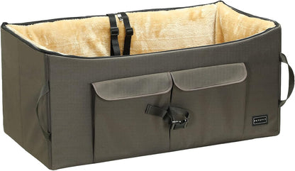 Petsfit Dog Booster Seat For 2 Small Dogs or Medium Dog up to 45 lb, Large Dog Car Seat With 2 Big